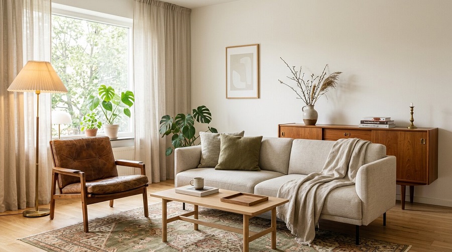 S&aring;dan blander du vintage og moderne m&oslash;bler i dit hjem